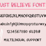 Just Believe Font Poster 5
