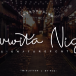 Juwita Night Font Poster 1