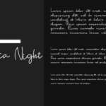 Juwita Night Font Poster 2