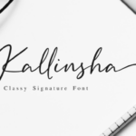 Kallinsha Font Poster 1