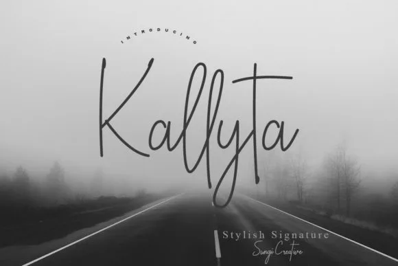 Kallyta Font Kallyta Font Poster 1