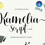 Kamelia Script Font Poster 1
