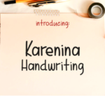 Karenina Handwriting Font Poster 1