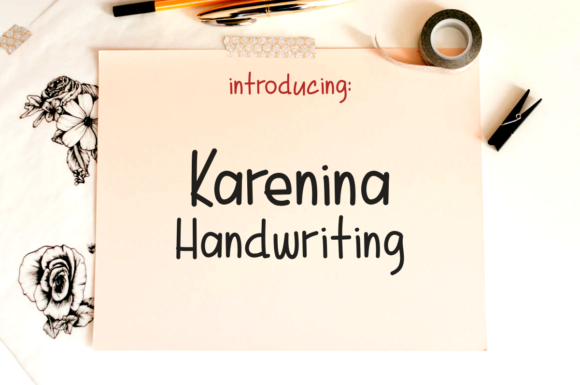 Karenina Handwriting Font Poster 1