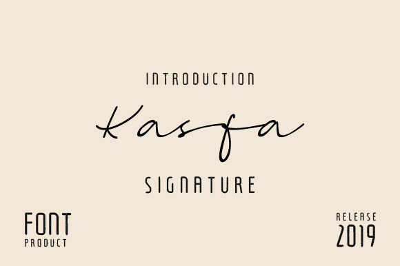 Kasfa Font Poster 1