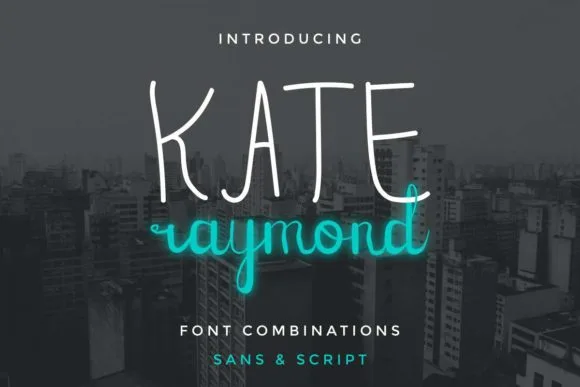 Kate Raymond Font Kate Raymond Font Poster 1