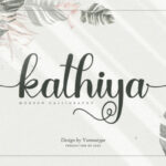 Kathiya Font Poster 1
