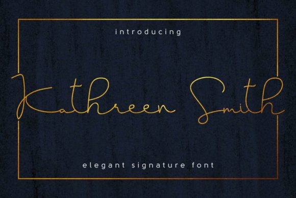 Kathreen Smith Font Poster 1