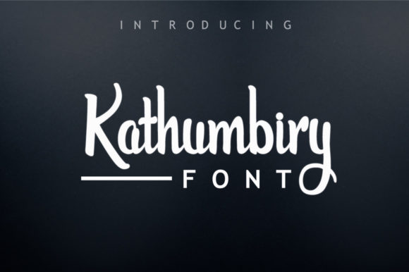 Kathumbiry Font Poster 1