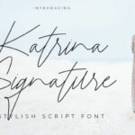 Katrina Signature Font Poster 1