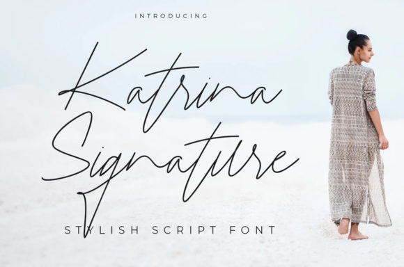 Katrina Signature Font Poster 1