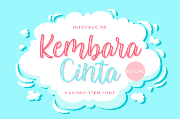 Kembara Cinta Outline Font Poster 1