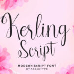 Kerling Script Font Poster 1