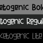 Ketogenic Font Poster 2