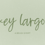 Key Largo Font Poster 1