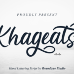 Khageats Font Poster 1