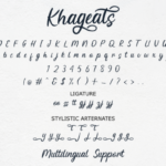 Khageats Font Poster 6