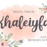 Khaleiyfa Font Poster 1