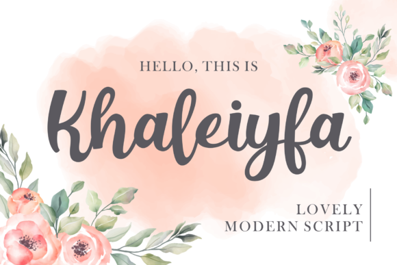 Khaleiyfa Font Poster 1