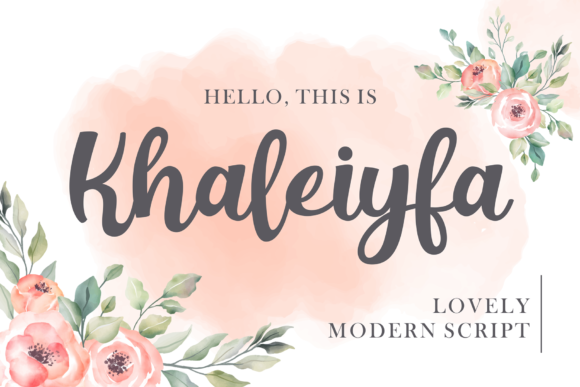 Khaleiyfa Font Khaleiyfa Font Poster 1