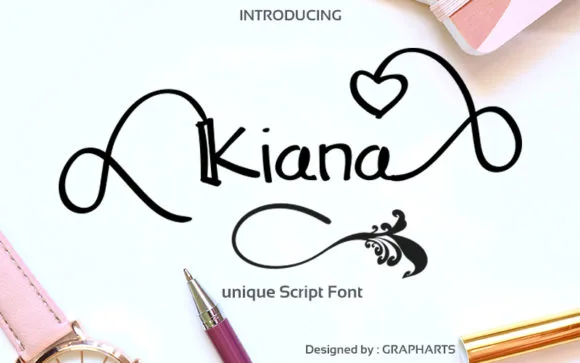 Kiana Font Kiana Font Poster 1