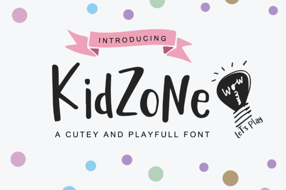 Kidzone Font Poster 1