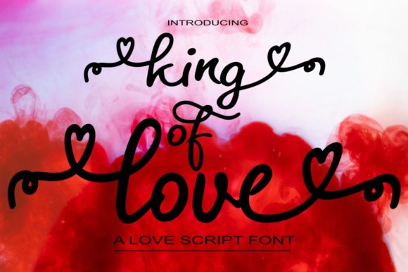 King of Love Font Poster 1