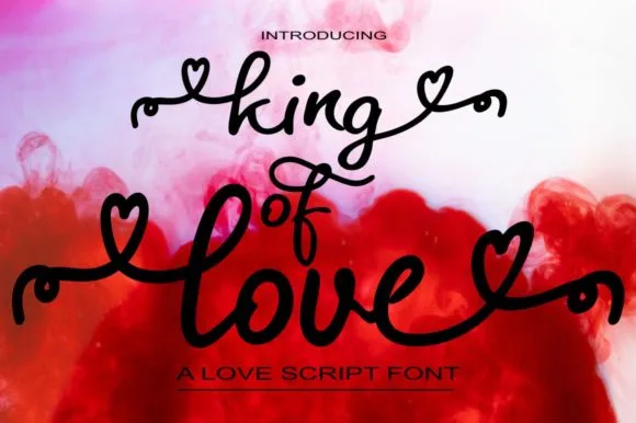 King of Love Font King of Love Font Poster 1