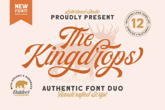 Kingdrops Duo Font Poster 1