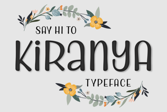Kiranya Font Kiranya Font Poster 1