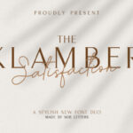 Klamber Satisfaction Font Poster 1