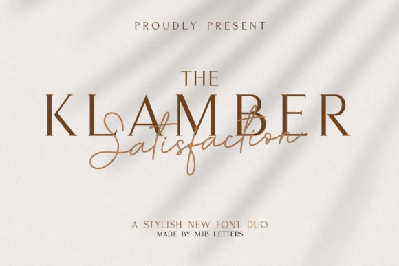 Klamber Satisfaction Font Klamber Satisfaction Font Poster 1