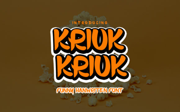 Kriuk Kriuk Font Poster 1