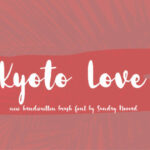 Kyoto Love Font Poster 1