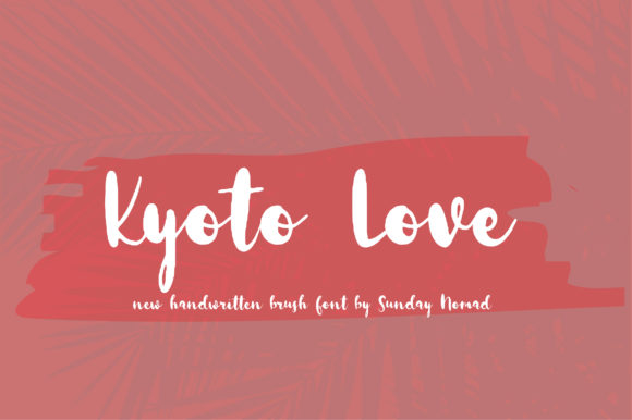 Kyoto Love Font Poster 1