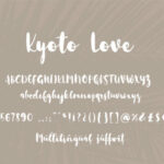Kyoto Love Font Poster 2