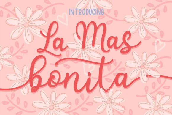 La Mas Bonita Font La Mas Bonita Font Poster 1