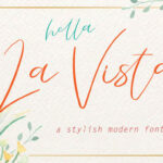 La Vista Font Poster 1