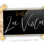 La Vista Font Poster 2