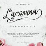 Lacoruna Font Poster 1