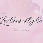 Ladies Style Font Poster 7