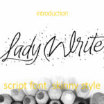 Lady Writer Font Poster 1