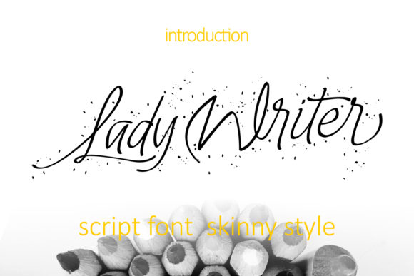 Lady Writer Font Poster 1