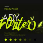 Lady Writer Font Poster 1