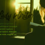 Lady Writer Font Poster 12