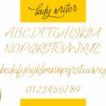 Lady Writer Skinny Font Poster 6