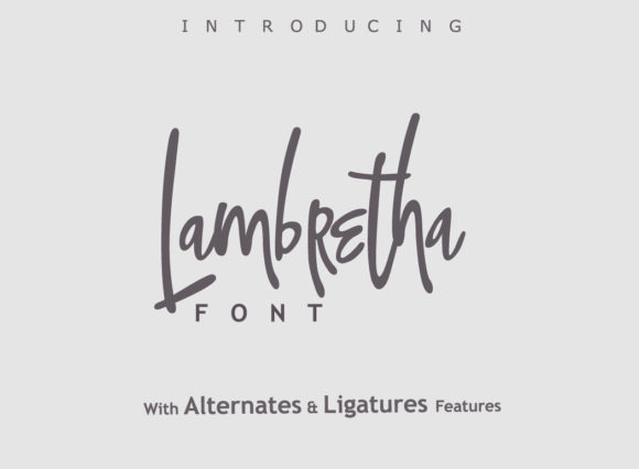 Lambretha Font Poster 1