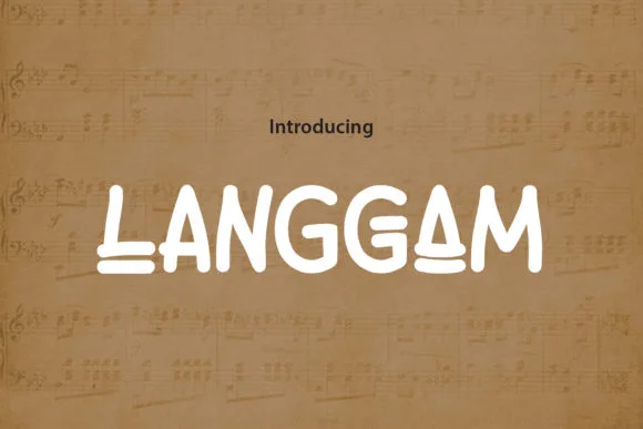 Langgam Font Langgam Font Poster 1