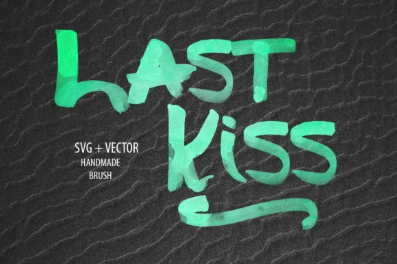 Last Kiss Font Last Kiss Font Poster 1