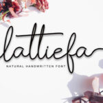 Lattiefa Font Poster 1
